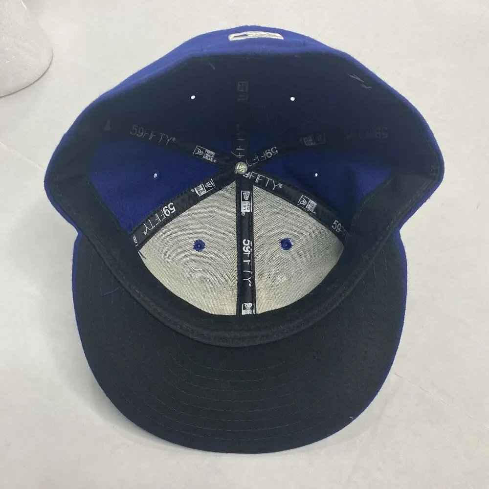 LA Dodgers Fitted Hat Cap MLB New Era 59Fifty Fitted Baseball On Field 7 1/2